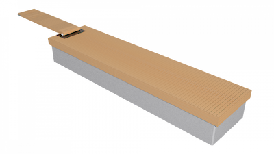 Massiivi 2,4 x 15 m massiivibetoni ponttoonilaituri