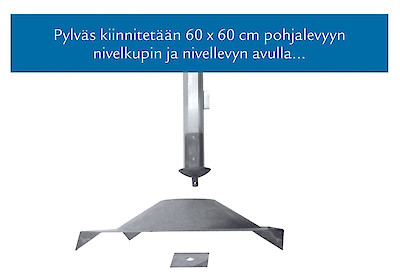 Suorapääty 5 m pylväslaituri, webshopProducts - 