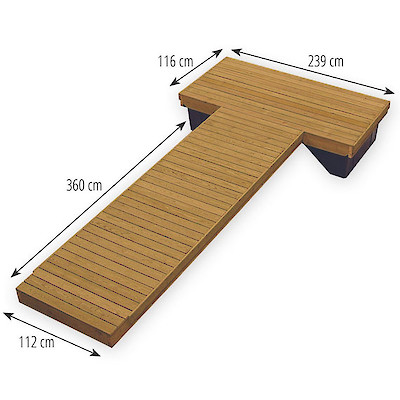 Ahti 5 m muoviponttoonilaituri, webshopProducts - 