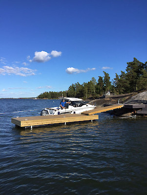 Simeoni muoviputkiponttonilaituri